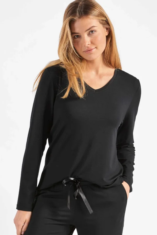 Langarm Shirt, Modal