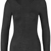 Langarm Shirt, WOOL SILK
