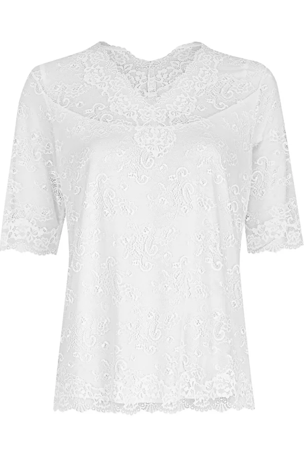 Spitzenshirt, halbarm